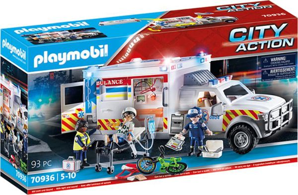 Playmobil US. First Aid Vehicle (70936) 